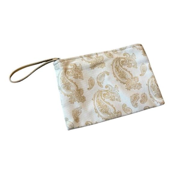 Cream and Gold Cosmetic Accessory Bag - Picture 3 of 3
